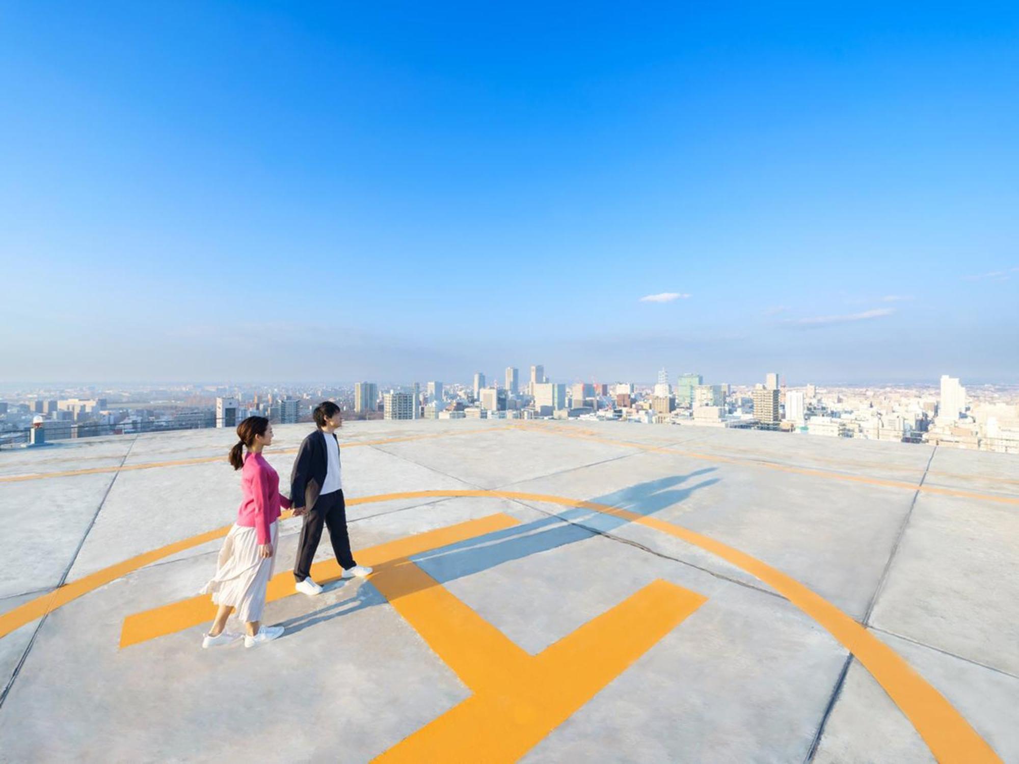 Sapporo Prince Hotel Eksteriør billede Helipad